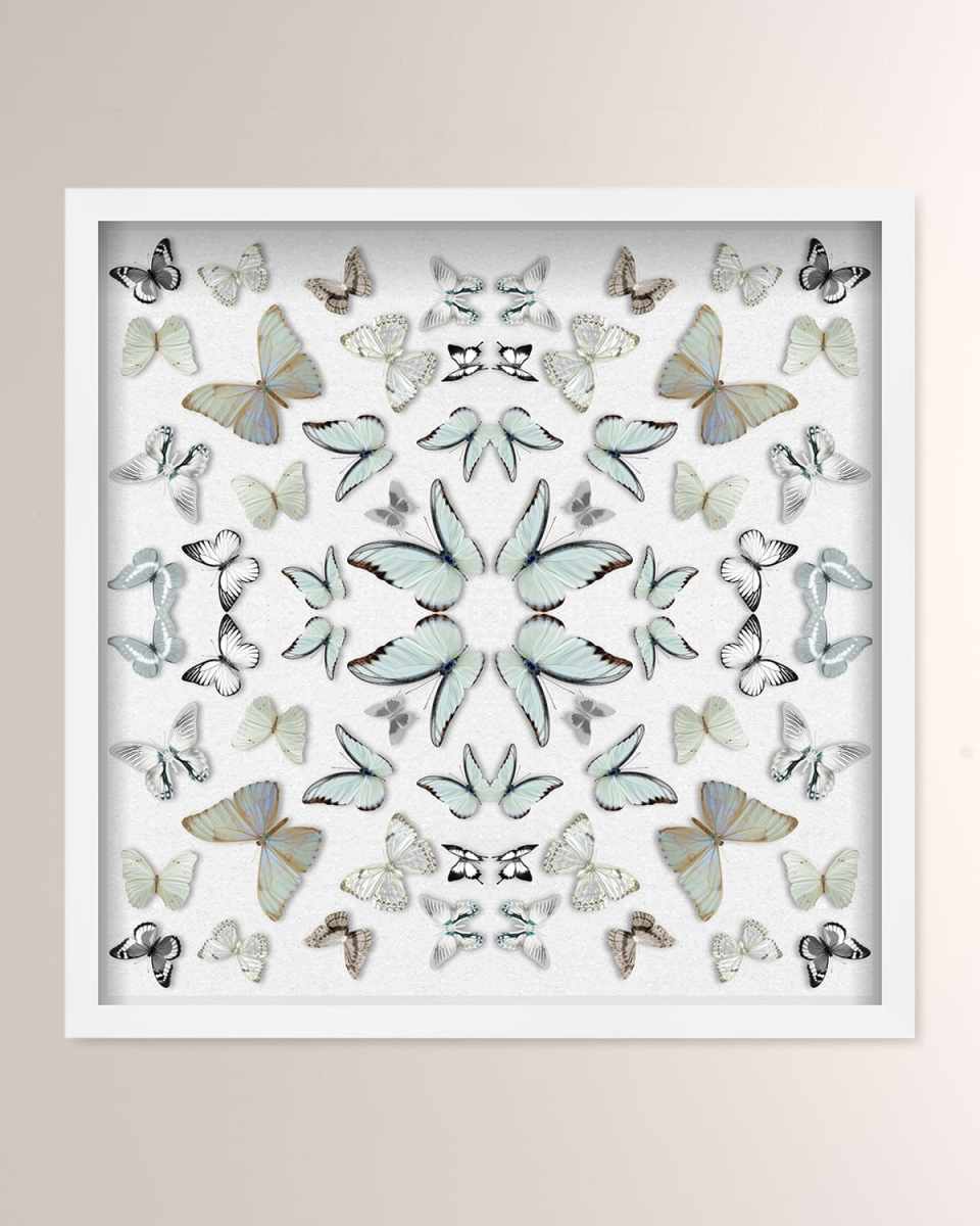 "Butterfly Scarf" Framed Art Print
